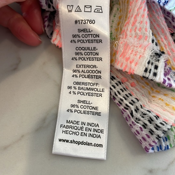 Anthropologie Dolan Striped Gauze Tee - Picture 8 of 8